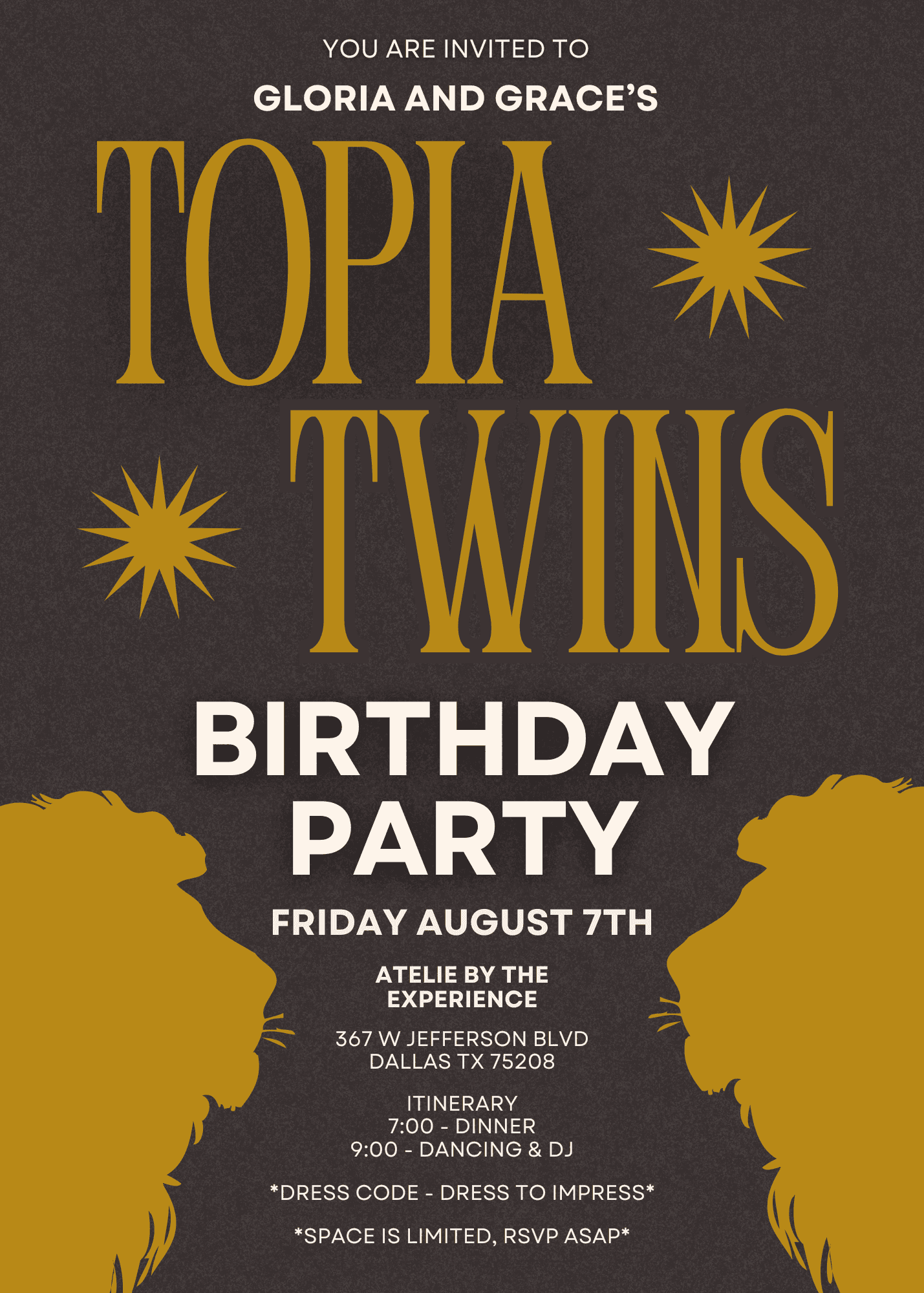 Gloria & Grace Topia Twins Birthday Party