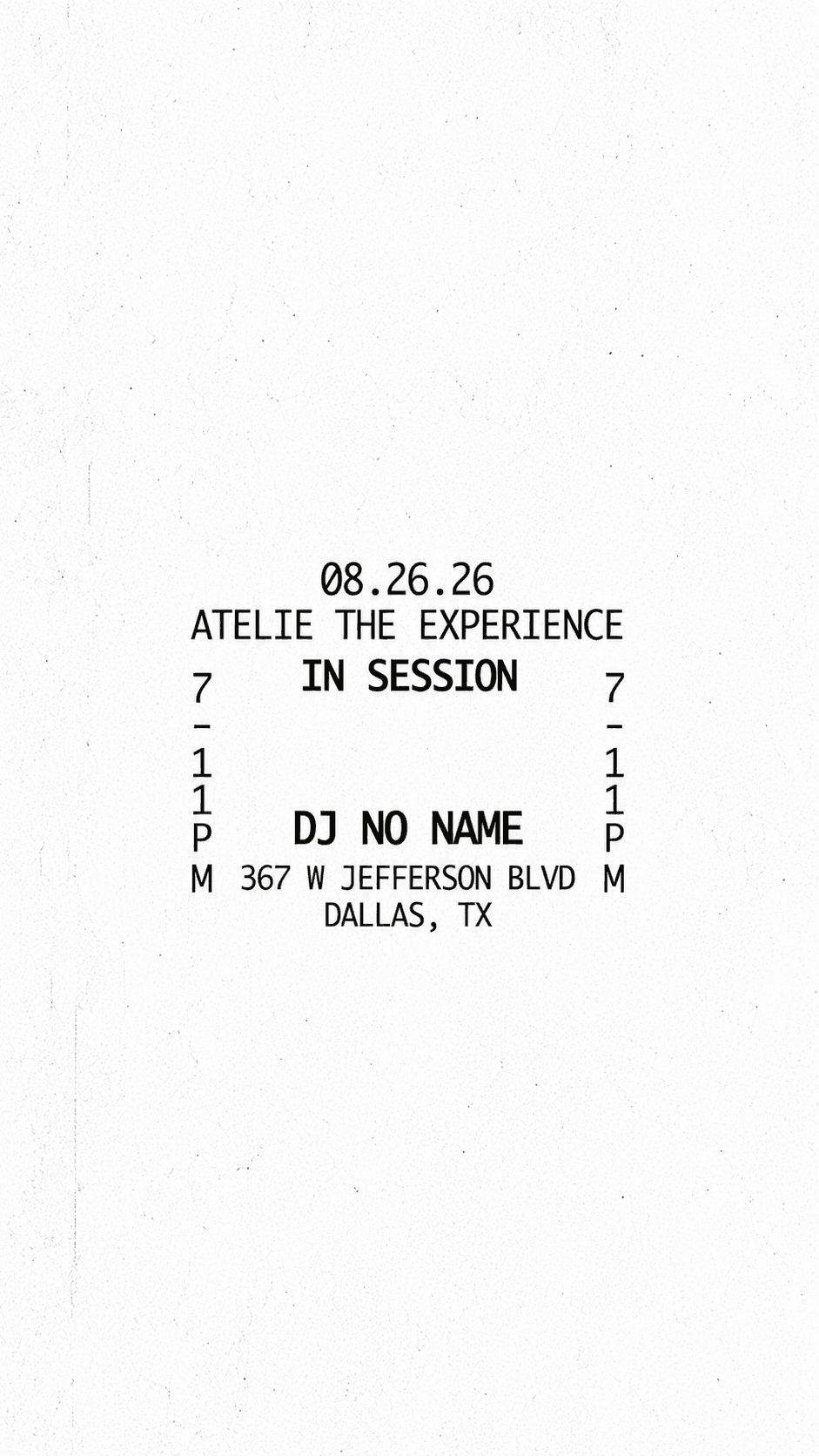 IN SESSION - NO NAME