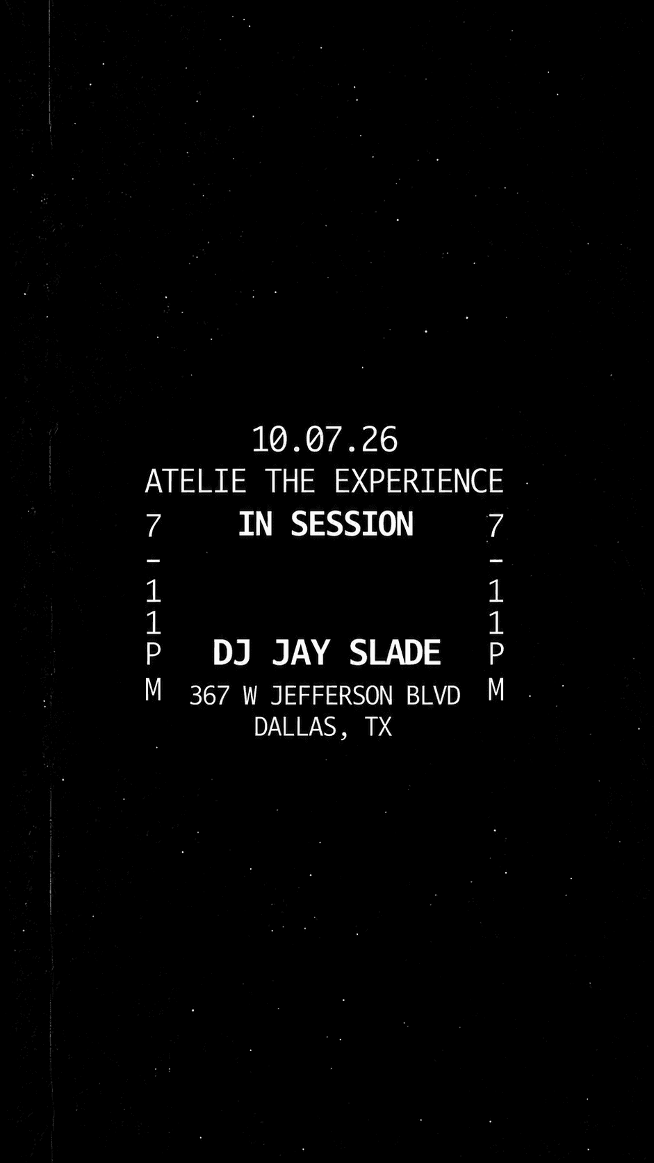 IN SESSION - JAY SLADE